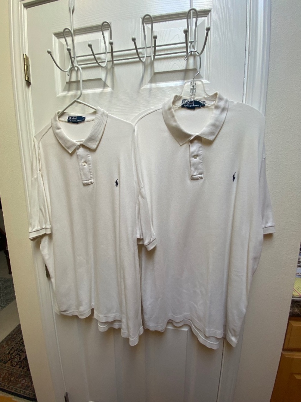 2 Ralph Lauren White Polo Shirts. - Picture 2 of 5